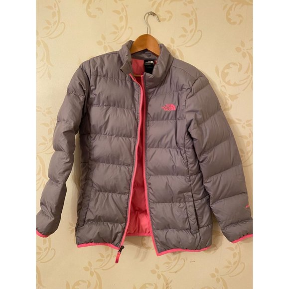 WINTER COAT SALE The North Face 550 Goose Down Gray Jacket Size XL (18) - Picture 1 of 5